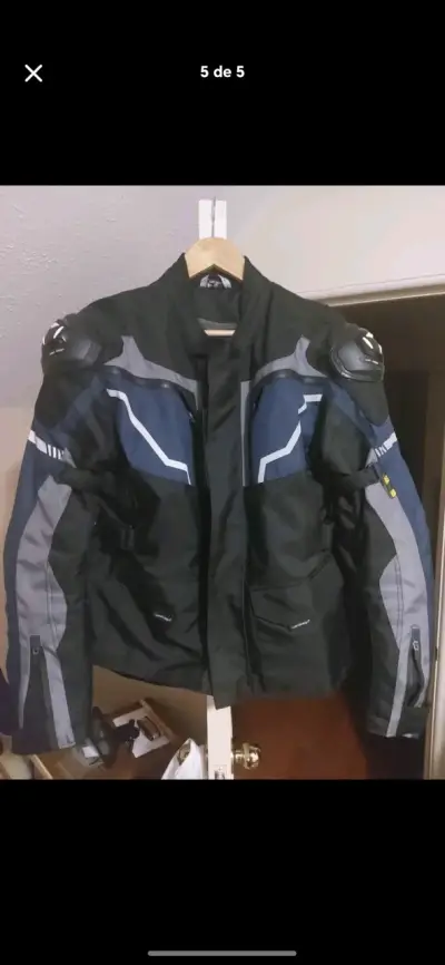 Chaqueta y pantalón de moto con protecciones - miniatura 1