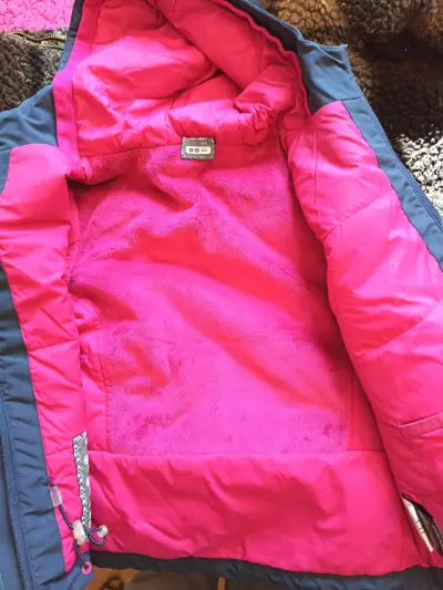 Chaqueta impermeable azul y rosada Lippi - miniatura 2