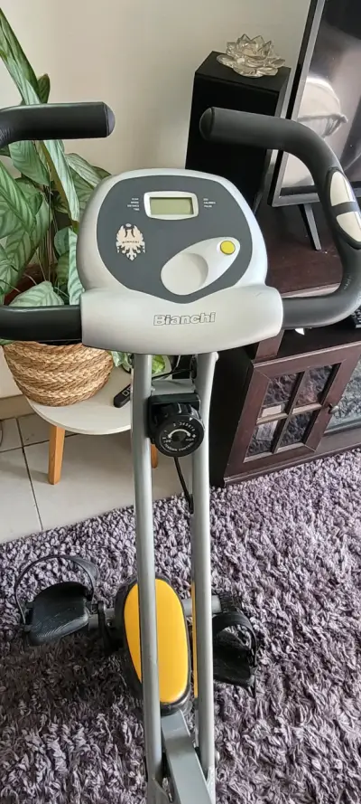 Bicicleta estática plegable negra - miniatura 2