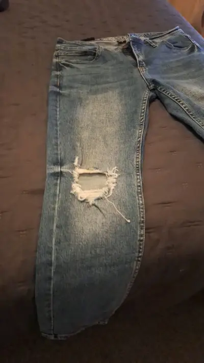 Pantalón jeans gris oscuro - miniatura 3