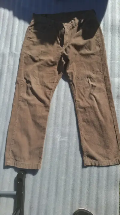 Pantalones de pana café - miniatura 1