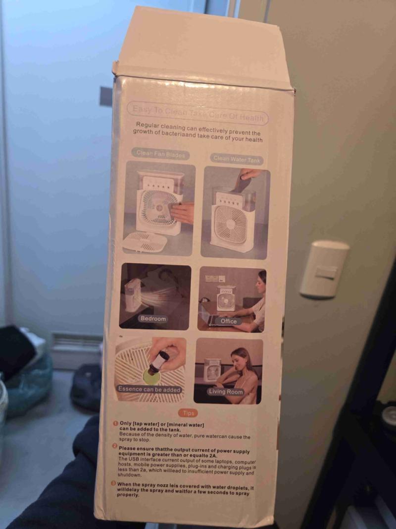 Ventilador portátil blanco - 4