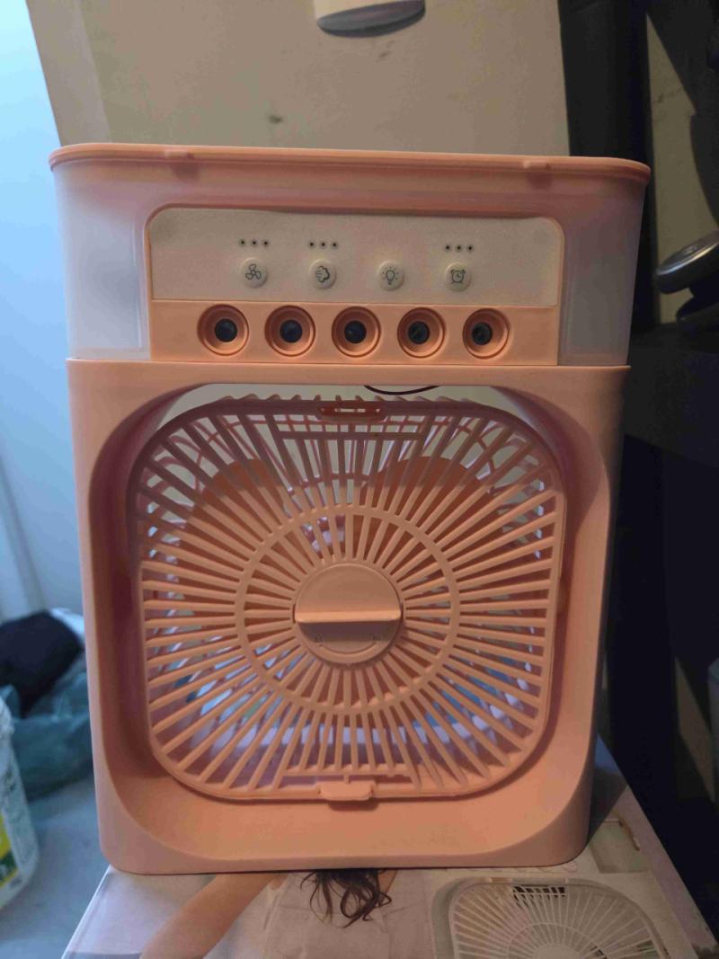 Ventilador portátil rosa