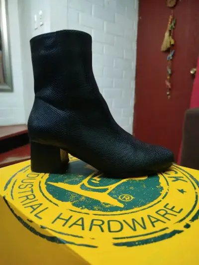 Botines azules de cuero - miniatura 3