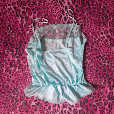 Blusa de encaje celeste - miniatura 2
