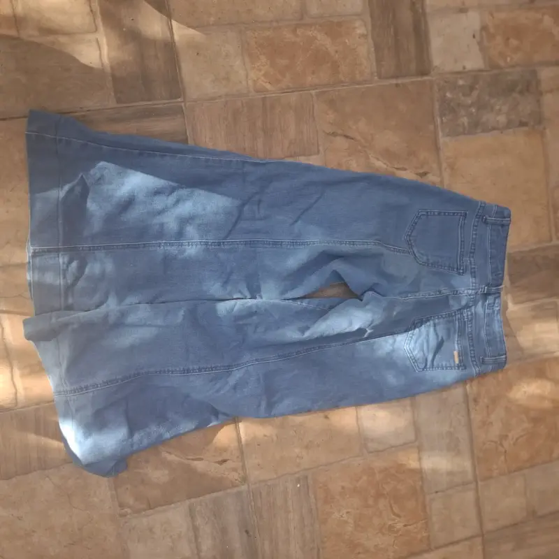 Pantalones de mezclilla anchos pata elefante - 3