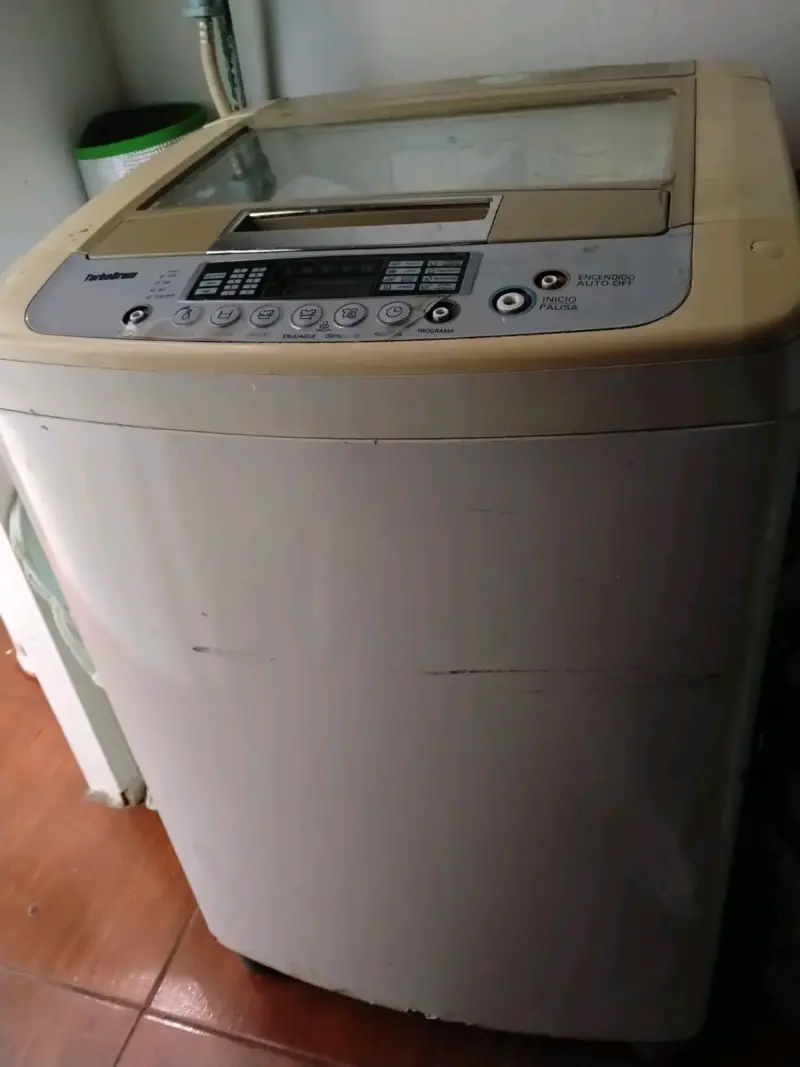 (((PARA REPARAR)))Lavadora Turbo Drum blanca