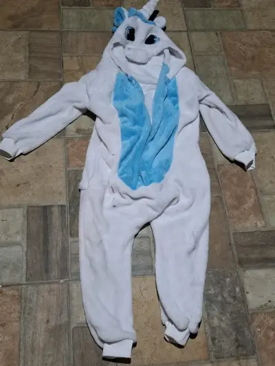 Disfraz pijama unicornio blanco - miniatura 1