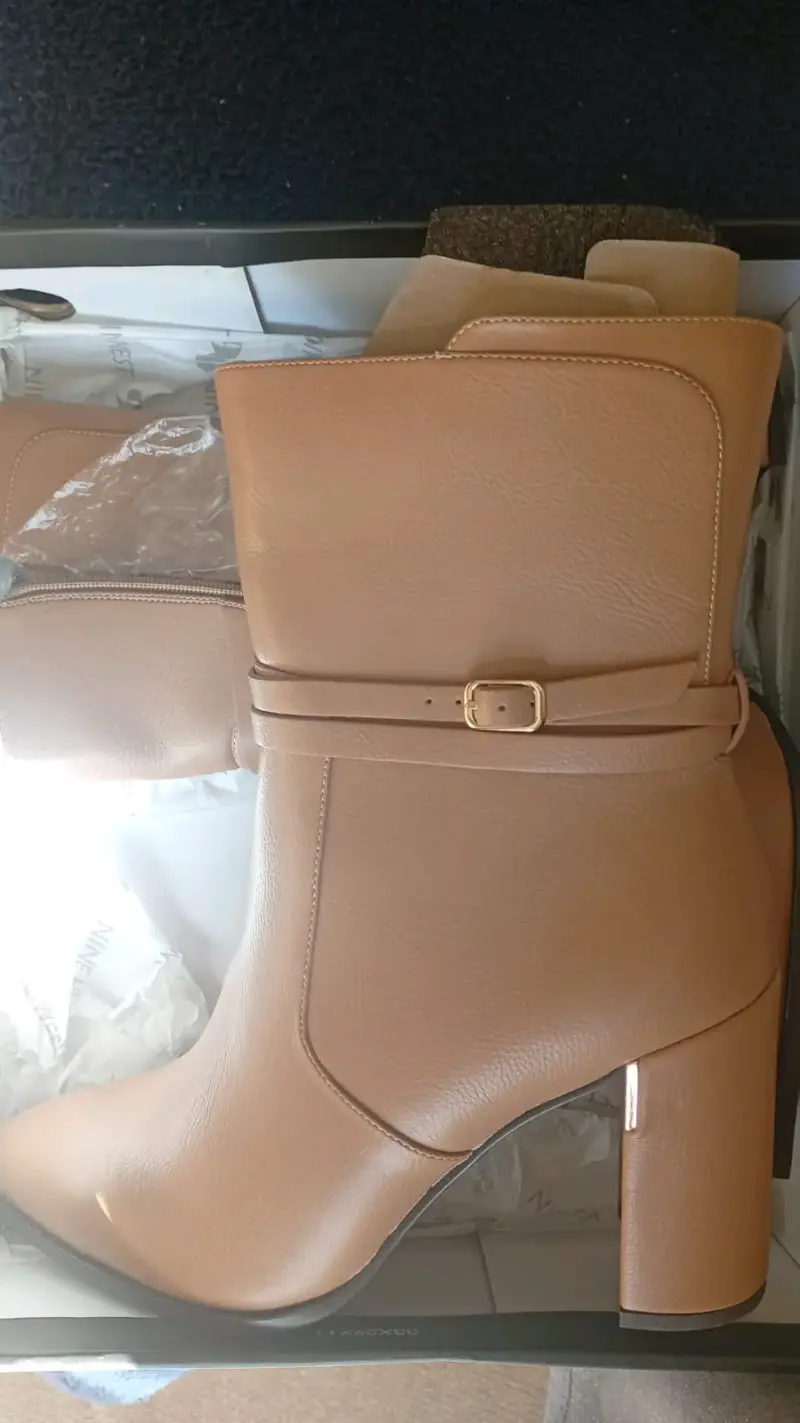 Botas camel de tacón alto👠✨ - 1