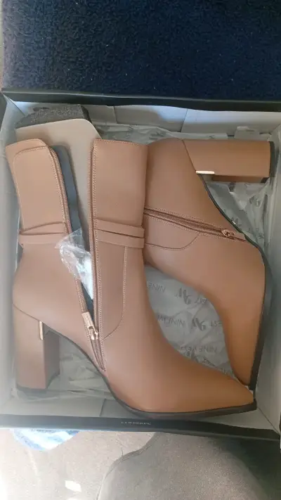Botas camel de tacón alto👠✨ - miniatura 2