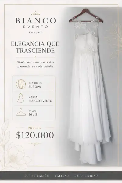 Vestido de novia Bianco Evento - miniatura 1