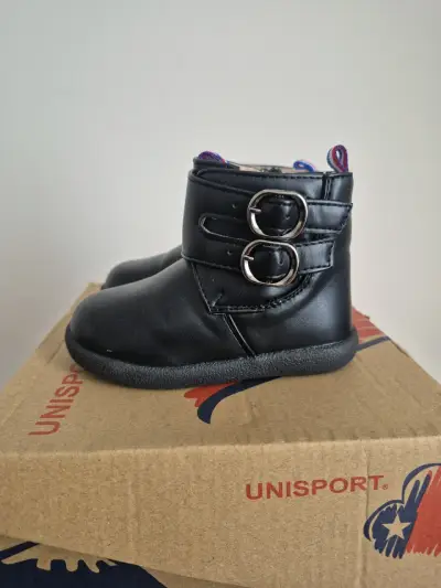 Botines negros clásicos de Huaso para bebé - miniatura 2