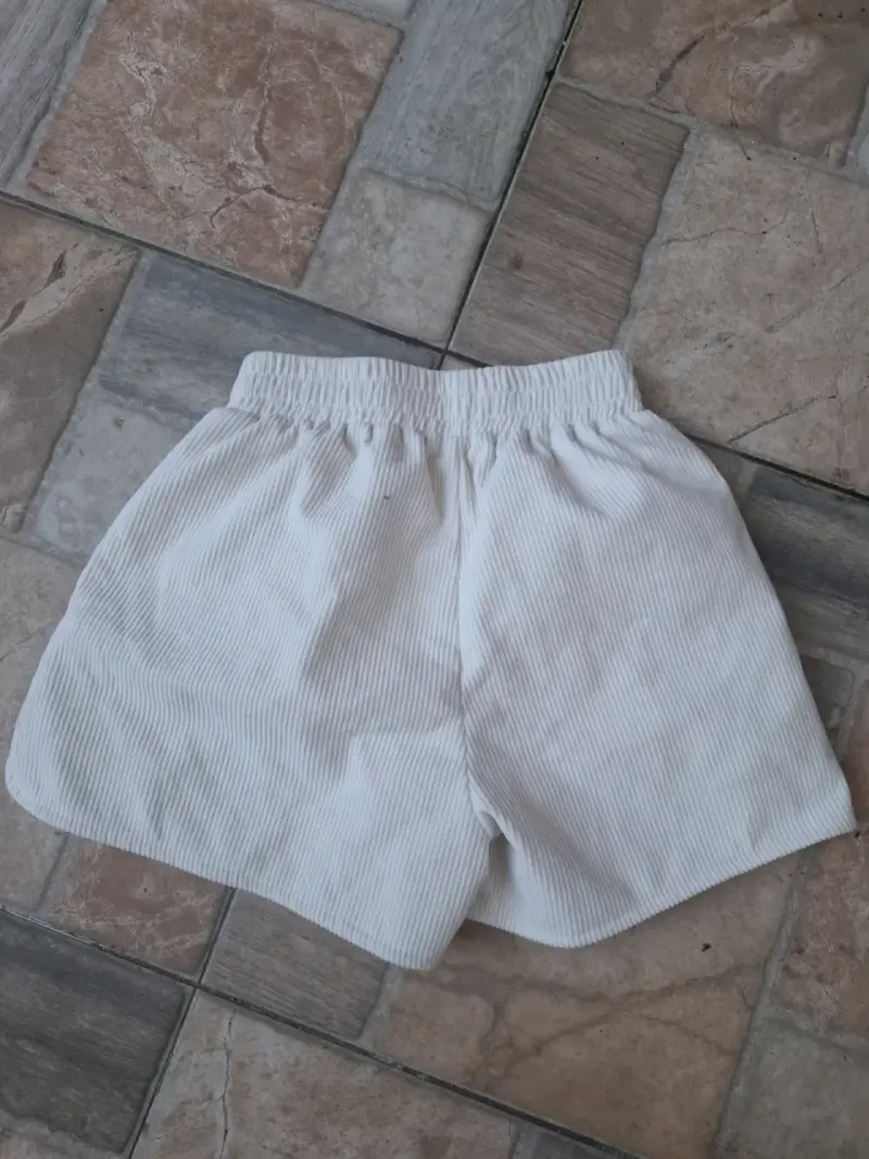 Pantalones cortos beige mujer - 2