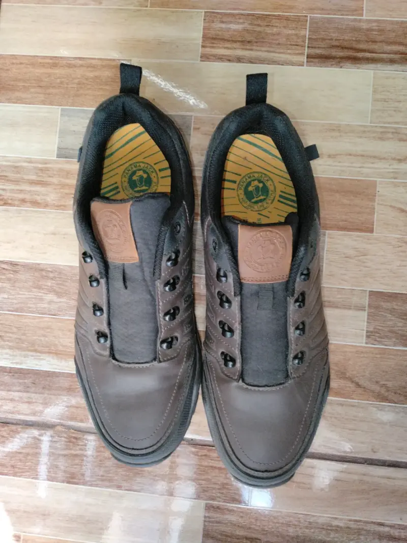Zapatillas de cuero marrón - 1