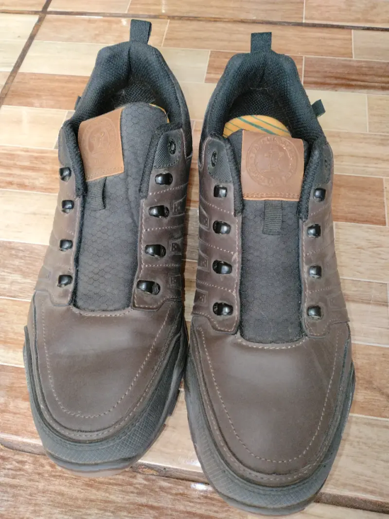 Zapatillas de cuero marrón - 3