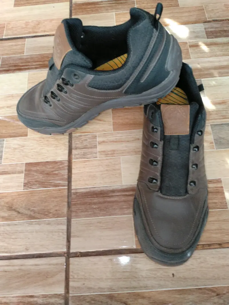 Zapatillas de cuero marrón - 4