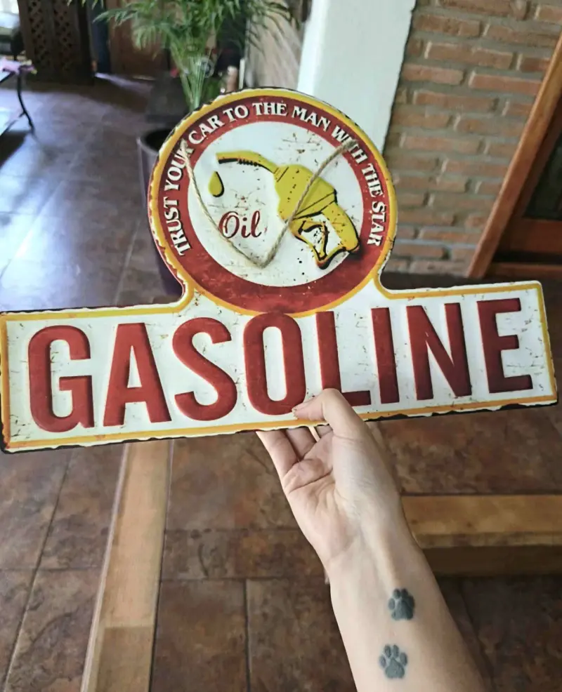 Pack surtidor + cártel de Gasolina - 7