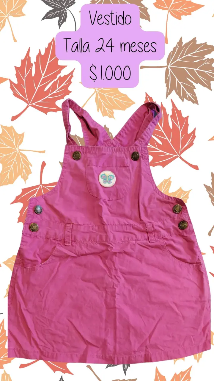 Vestido de mezclilla 18-24 meses - 3