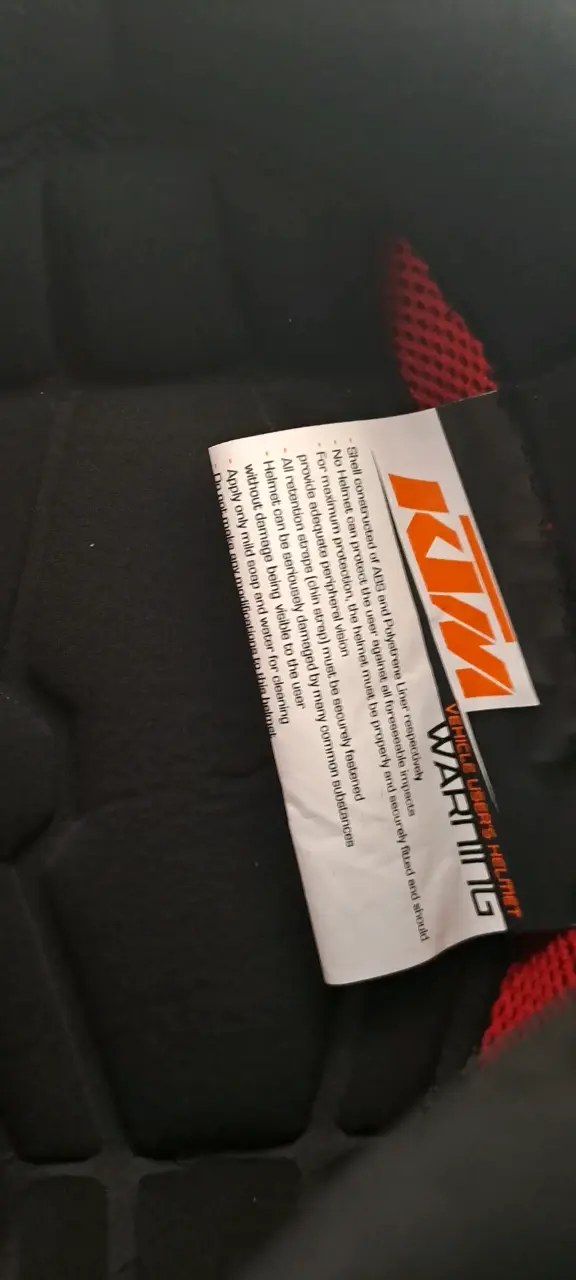 Casco de moto KTM negro