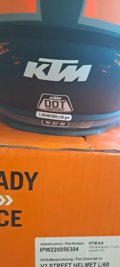 Casco de moto KTM negro - miniatura 3