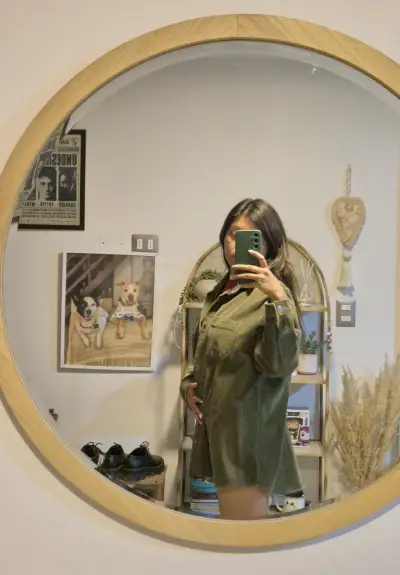 Chaqueta de pana verde - miniatura 6