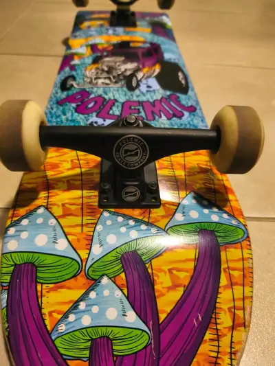Tabla de skate 8.0 usada marca polemic - miniatura 5