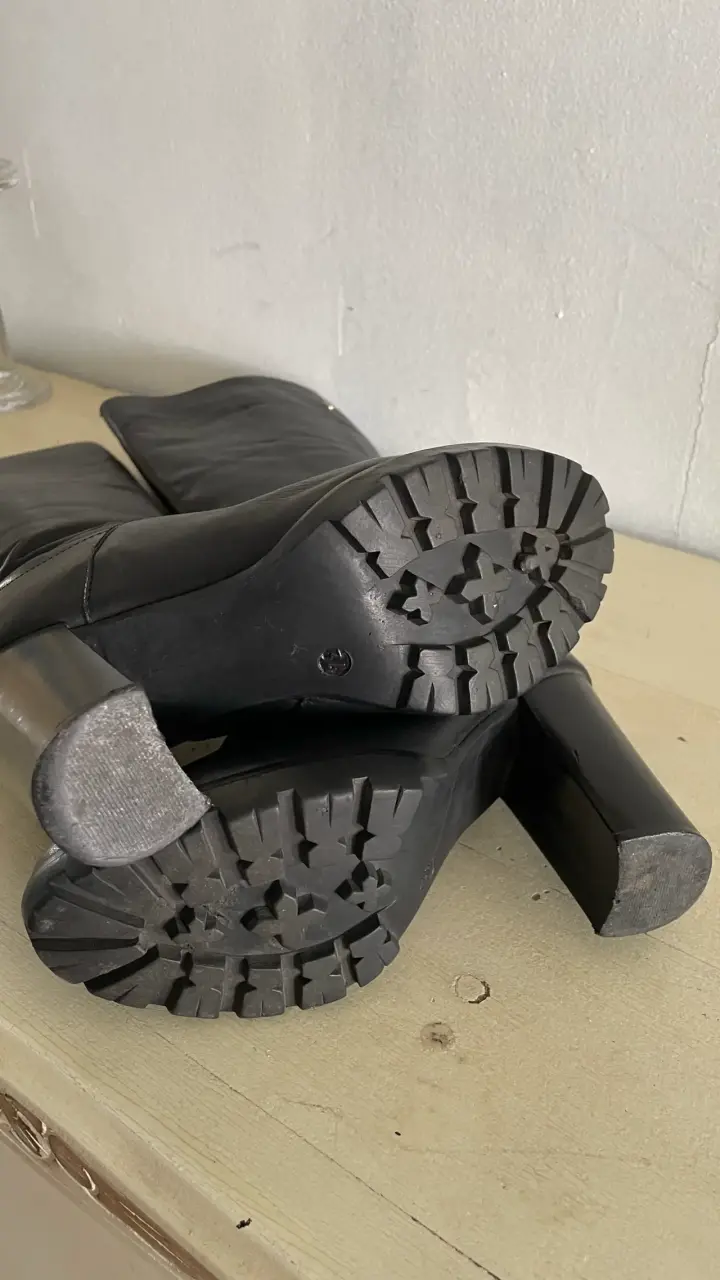 Botines de cuero negro Gacel - 3