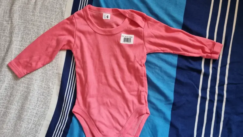 2x1 Conjunto de bodys rosados para bebé - 2