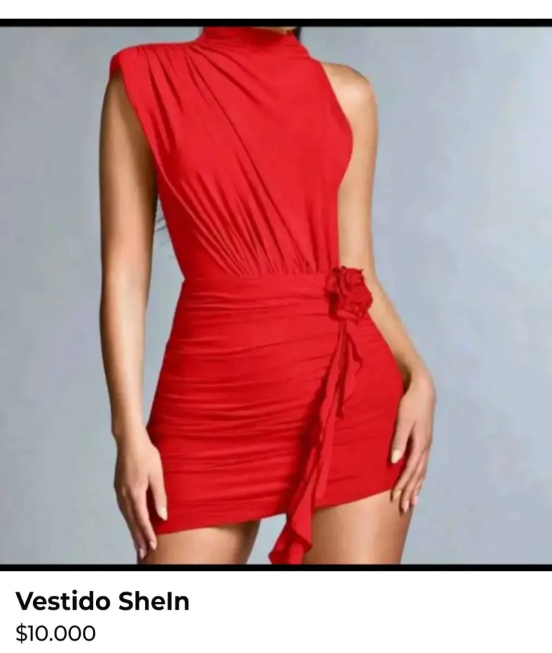 Vestido rojo de fiesta - 1