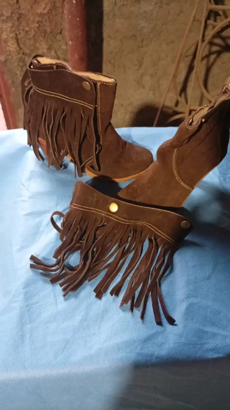 Botines de gamuza marrón - 2