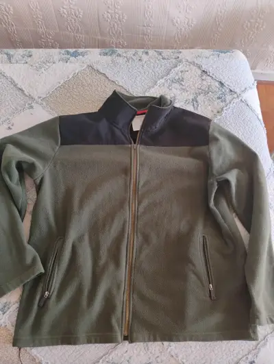 Chaqueta polar verde con negro - miniatura 1