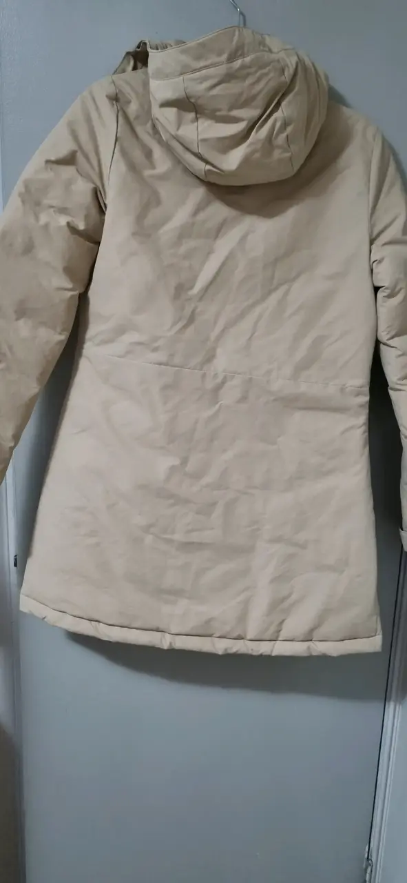 Parka beige con capucha - 2