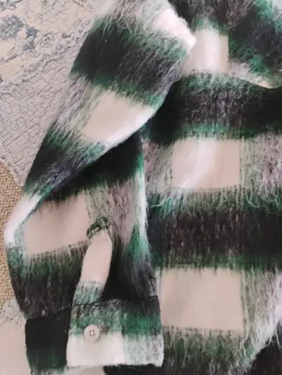 Chaqueta cuadros gris y verde - miniatura 2