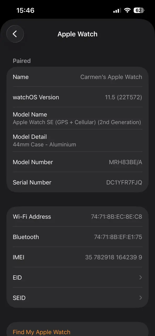 Apple Watch SE (2da gen) con cargador y correa - 4