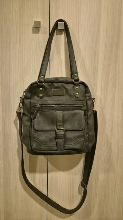 Bolso Umbrale con Correa Gris - miniatura 1