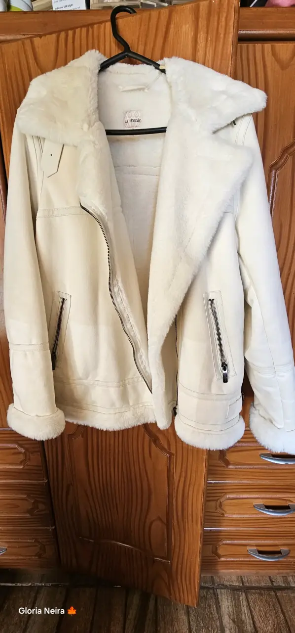 Chaqueta de abrigo blanca Umbrale - 1