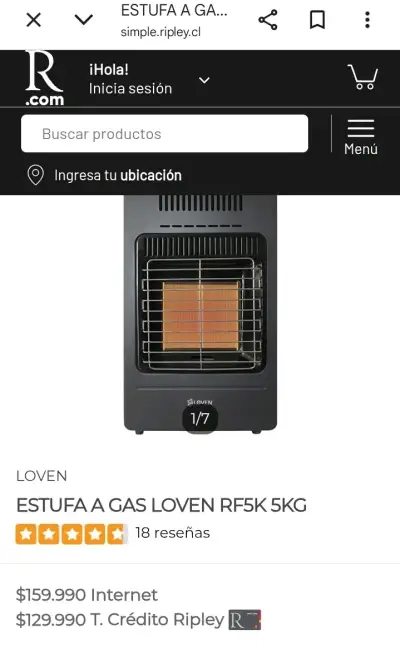 Estufa a gas Löven 5 kg - miniatura 5
