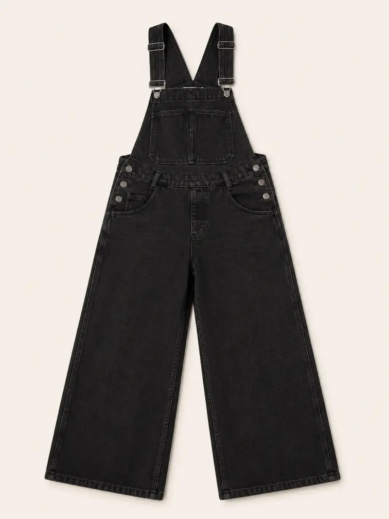 Overall negro de mezclilla