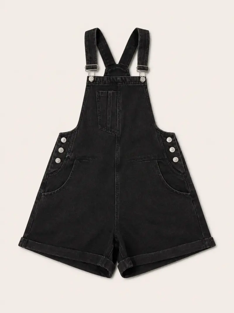 Overall negro de mezclilla