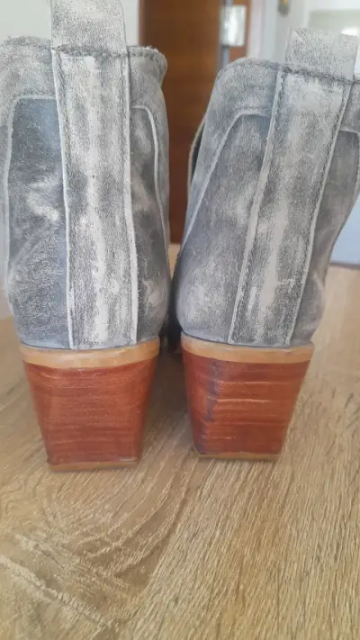 Botines grises de cuero - miniatura 3