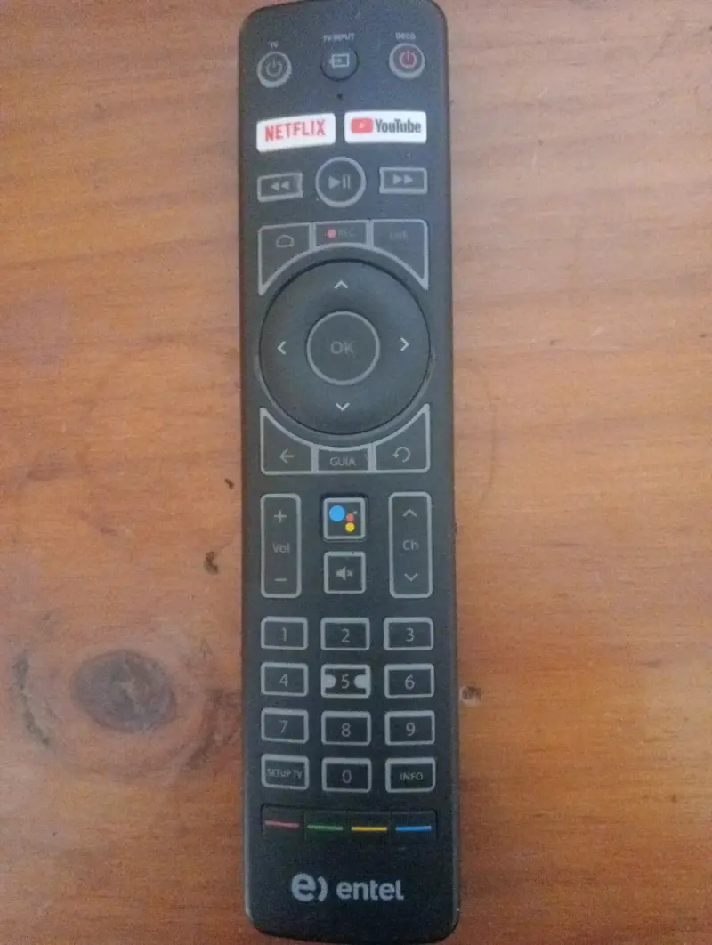 Control remoto Entel streaming