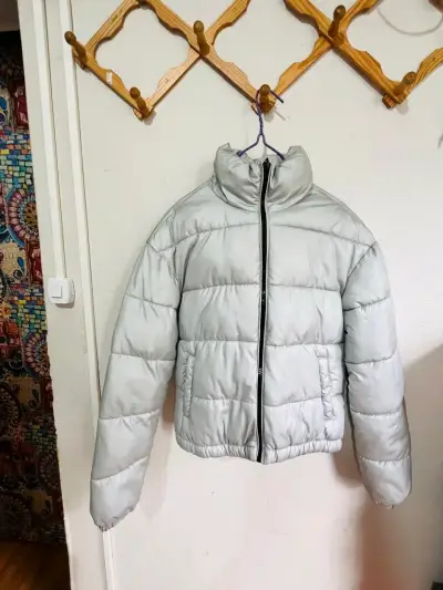 Chaqueta acolchada gris - miniatura 1