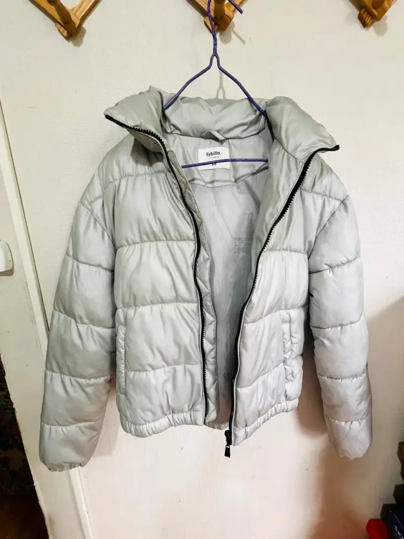 Chaqueta acolchada gris - 2
