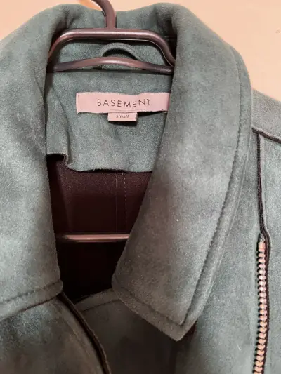 Chaqueta biker verde mujer - miniatura 2