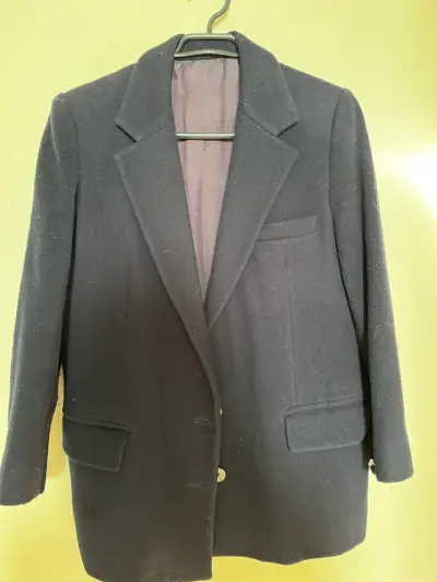 Blazer Lana azul marino clásico - miniatura 1