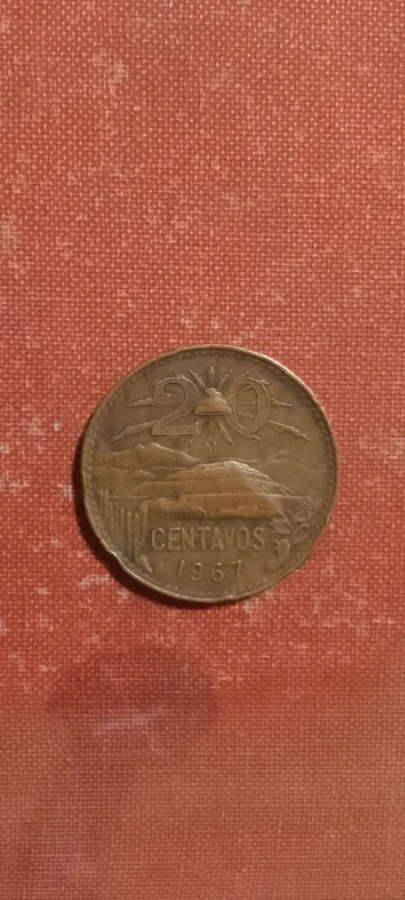 Moneda antigua México 20 centavos 1967 - 2