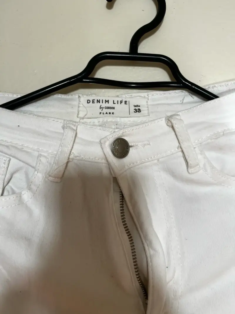 Pantalones de mezclilla blancos - 2