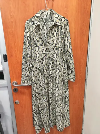 Vestido largo animal print - miniatura 1