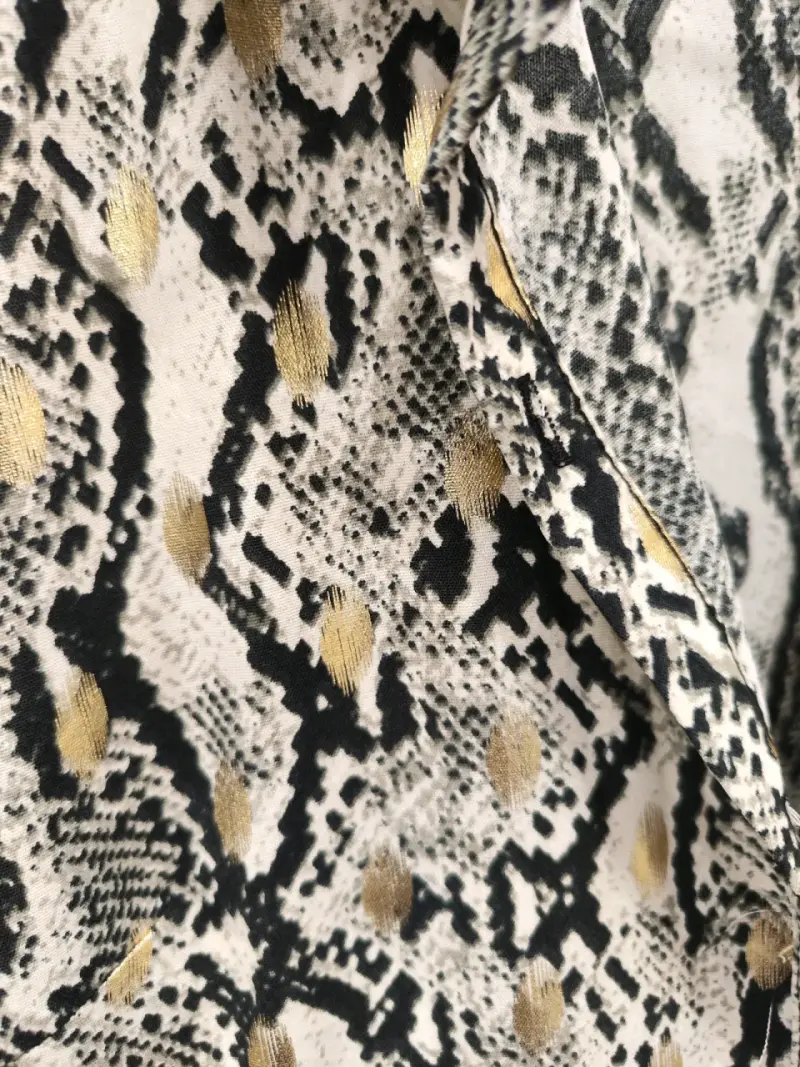 Vestido largo animal print - 3