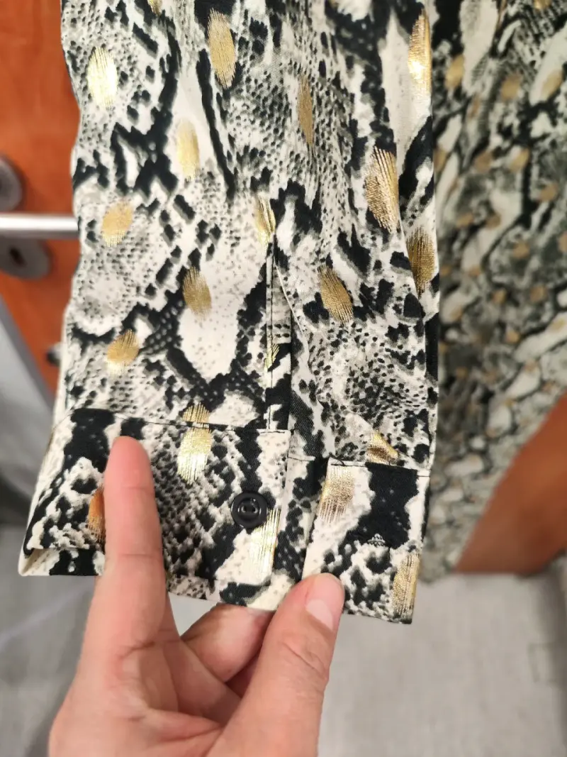 Vestido largo animal print - 4